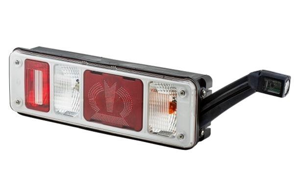 Lampa de semnalizare spate multifuncțională HELLA 2VP 340 961-541, LED, 24V, 450x138 mm, PY21W, P21W, montare pe partea dreaptă/stângă, transparent/roșu